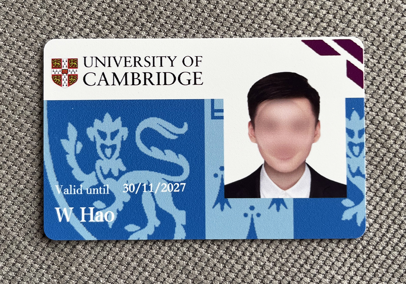 英国剑桥大学学生证